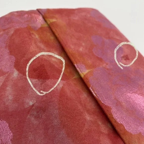 Hobo Daria Sunrise Floral suede leather Embossed Metallic Pink Flowers Crossbody - Picture 12 of 15